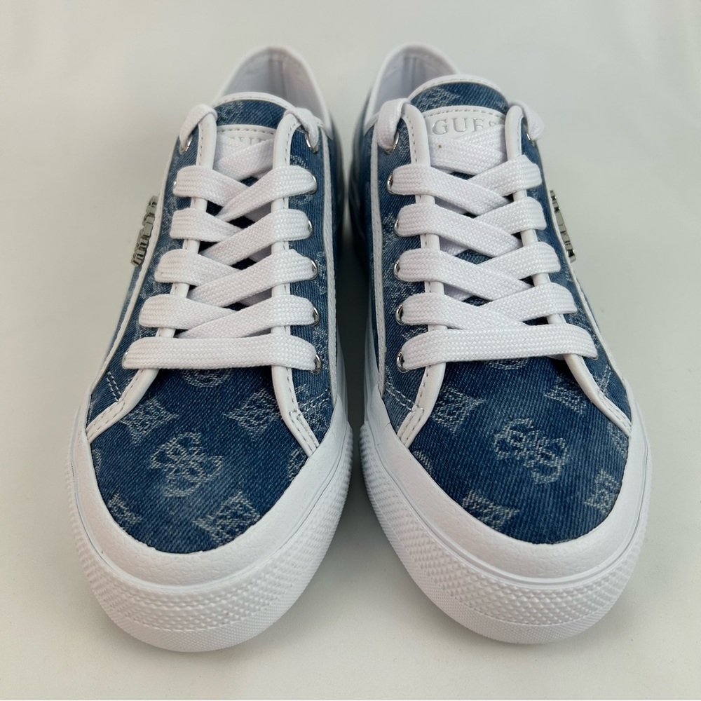 Guess JELEXA7 Denim Blue Casual Sneakers 6.5 M - Picture 2 of 7